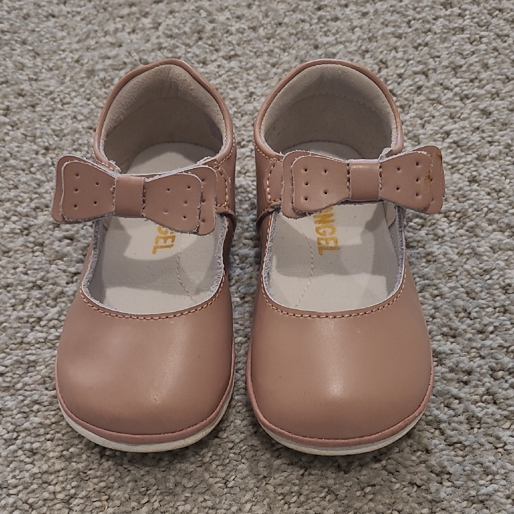 L'Amour Angel Pink Dress Shoes with Bow | Toddler 4
